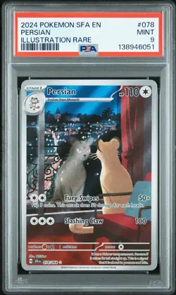 Persian 078/064 Illustration Rare Sfa En-shrouded Fable Pokemon PSA 9 *051 - Image 1