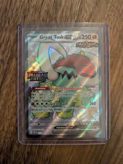 Great Tusk EX SVP072 & Iron Treads EX SVP073 - Black Star Promo Pokemon Bundle - Image 3