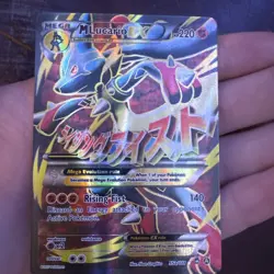 Mega Lucario EX 55a/111 Pokemon TCG Furious Fists Holo Ultra Rare 2017 NM - Image 1