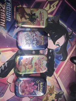 Pokemon TCG Mini Tins Sealed Tin with 2 Sealed Packs Paldean Fates And Others - Image 1