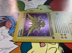 Pokemon TCG Zapdos 15/62 1st Edition Fossil Holo Rare MP - Image 3