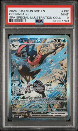 2024 POKEMON SVP EN-SV BLACK STAR PROMO #132 GRENINJA EX PSA 9 - Image 1