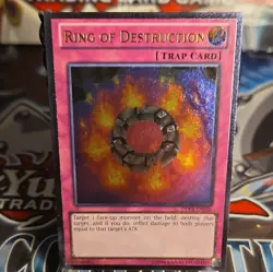 Ring of Destruction DPKB-EN036 Ultimate Rare Unlimited Edition NM Yugioh - Image 1