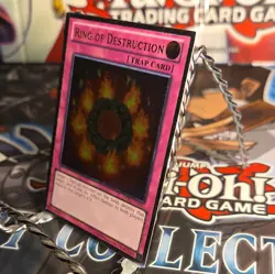Ring of Destruction DPKB-EN036 Ultimate Rare Unlimited Edition NM Yugioh - Image 3