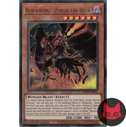 Yugioh Blackwing - Zonda the Dusk MP23-EN156 Ultra Rare 1st Edition NM - Image 1