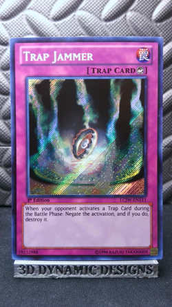 | Yugioh Trap Jammer LCJW-EN111 1st Secret Rare Legendary Joeys NM 🔥 | - Image 1