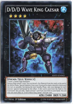 Yugioh - D/D/D Wave King Caesar SDPD-EN043 1st Edition - Structure Deck: Pendulu - Image 1