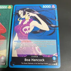 One Piece - Monkey.D.Luffy OP01-003 Leader - Romance Dawn + FREE Boa OP07-038 - Image 3