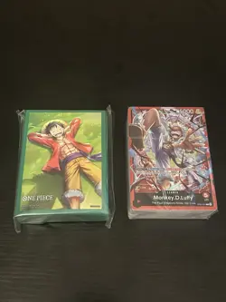 One Piece Starter Deck EX Gear 5 ST-21 Sealed Deck And Sleeves *NO BONUS PACK* - Image 1