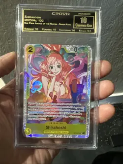 One Piece CCG Shirahoshi Super Rare Foil Card OP12-102 English - Image 1