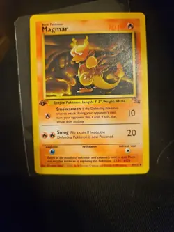 Magmar 39/62 - 1st Edition - Fossil Pokemon Card - LP Uncommon - Image 1