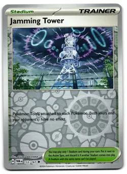 Jamming Tower 153/167 - Twilight Masquerade Pokemon TCG Reverse Holo - M/LP Card - Image 1