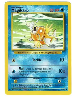 Mint 1999 Pokemon TCG WOTC Magikarp Card Base Set 35/102 Regular Unlimited Rare - Image 1