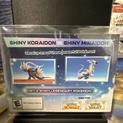 Shiny Koraidon Or Shiny Miraidon Code Card - Image 1