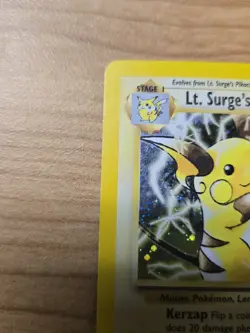 Lt. Surge's Raichu 11/132 Holo Rare Gym Challenge Pokemon Card - Image 5