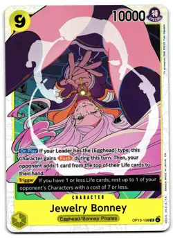 Jewelry Bonney OP13-108 - Carrying On His Will Super Rare - NM Card - Image 1