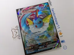 VAPOREON VMAX ULTRA RARE card 030/203 SWSH Evolving Skies 2021 Pokemon NM/LP - Image 3