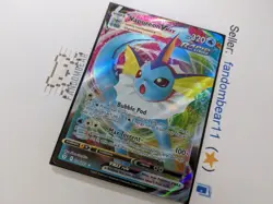 VAPOREON VMAX ULTRA RARE card 030/203 SWSH Evolving Skies 2021 Pokemon NM/LP - Image 4