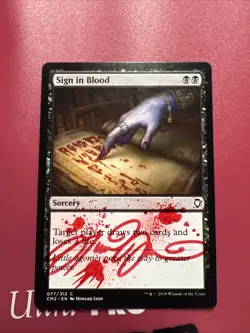 Sign in Blood Commander Anthology Vol II Signed Artist Proof Howard Lyon MTG - Image 1