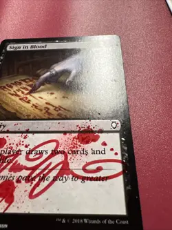 Sign in Blood Commander Anthology Vol II Signed Artist Proof Howard Lyon MTG - Image 2