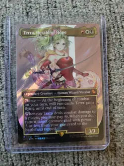 Terra, Herald of Hope (Borderless) (Surge Foil) Commander: Final Fantasy Foil - Image 1