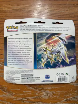 Pokemon TCG Sword & Shield Brilliant Stars 3 Pack Blister Leafeon Brand New - Image 2