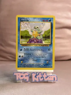Squirtle 63/102 | Common | Base Set | LP - Pokemon - WOTC - TCGKITTEN - Image 1