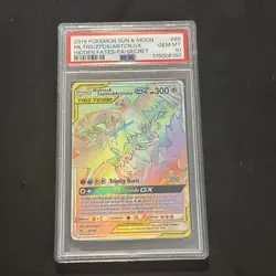 Moltres Zapdos Articuno GX 2019 Pokemon Sun Moon Hidden Fates #69 PSA 10 Secret - Image 1