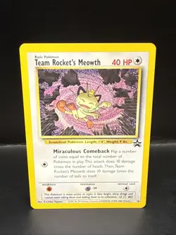 Pokemon - Black Star Promo - Team Rocket's Meowth - #18 M - Image 2
