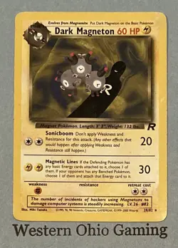 Pokemon TCG Dark Magneton #28/82 Unlimited Rare READ CCG Team Rocket - Image 1