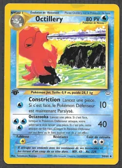 Carte Pokemon Octillery 34/64 [PREMIERE EDITION 1] - Neo Revelation Wizards (fr) - Image 1