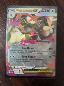 Pokemon TCG Mega Lopunny Ex 084/094 Ultra Rare Phantasmal Flames Pack Fresh NM - Image 1