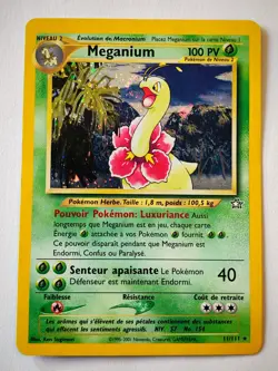 Carte Pokemon Meganium 11/111 Neo Genesis VF FR - Image 1