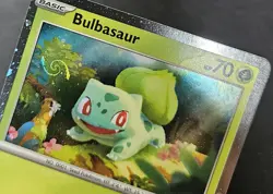 SWIRL Bulbasaur SVP046 Black Star Promos Cosmos Holo Starter Pokemon 2023 NM A - Image 3