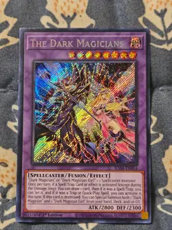 The Dark Magicians - Secret Rare - First Edition Mint Ra04 Yugioh - Image 1