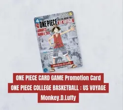 One Piece Monkey D. Luffy US College Basketball Promo Card RUTGERS 01/23 PRESALE - Image 3
