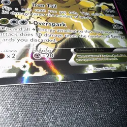 Pokemon TCG Pikachu EX XY124 Black Star Promo Card LP+ - Image 3