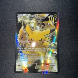 Pokemon TCG Pikachu EX XY124 Black Star Promo Card LP+ - Image 4