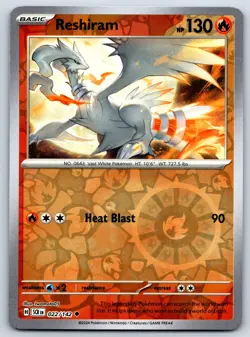 Reshiram - Reverse Holo - Stellar Crown 022/142 Pokemon Card NM - Image 1