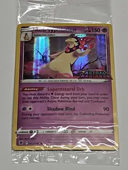 Hisuian Typhlosion Gamestop Promo Astral Radiance Pokemon Card NEW / SEALED - Image 1