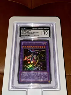 Yugioh Card Five-Headed Dragon CGC 10 Dino's Rage SD09-ENSS1 2006 Ultra Rare LE - Image 1