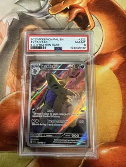 Tyranitar 222/193 Paldea Evolved PSA Graded 8 Pokemon Trading Card Game - Image 1