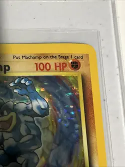 Vintage Pokemon Card TCG Machamp Base Set 8/102 Holo 1st Edition Holo Rare MP/HP - Image 4