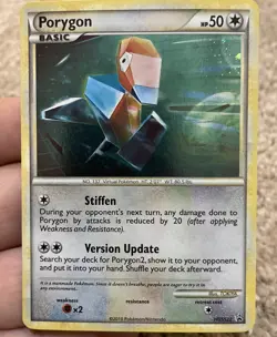 2010 Pokemon TCG Porygon Black Star Promo Holo Card HGSS22 Rare - Image 1