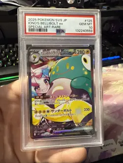 Iono's Bellibolt EX SAR 125/100 SV9 Battle Partners Japanese Pokemon Card PSA 10 - Image 4
