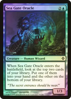 Rise of the Eldrazi MTG Foil Sea Gate Oracle Magic - Image 1