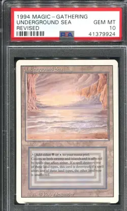 Underground sea Revised Edition PSA 10 BGS 9.5 MTG Magic the Gathering - Image 1