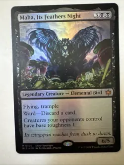 Maha, Its Feathers Night Bloomburrow Foil NM condition - Image 1