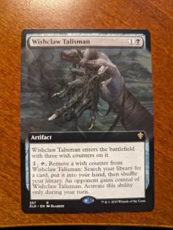 1x Wishclaw Talisman Extended Art NM - MTG Magic Throne Eldraine x1 - Image 1