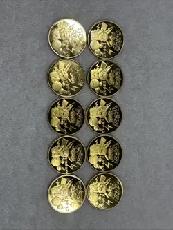 Pokemon Collectible Gold Coins, Set Of 10 - Image 4